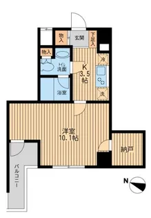 ユニフォート目黒中町【4階】の間取り