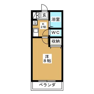 メゾンサンルーツ【4階】の間取り