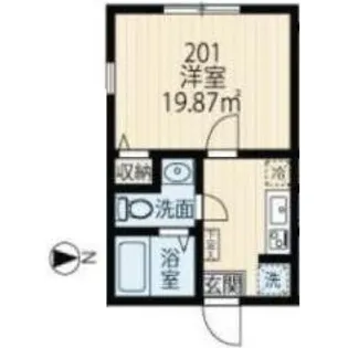 アベニール三ツ沢中町【1階】の間取り