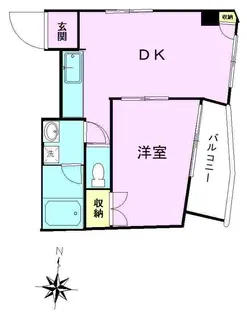 アルカディア西八王子【5階】の間取り