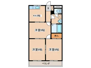 ロイヤルメゾン高森【2階】の間取り