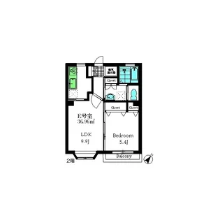 LA VERDE【2階】の間取り