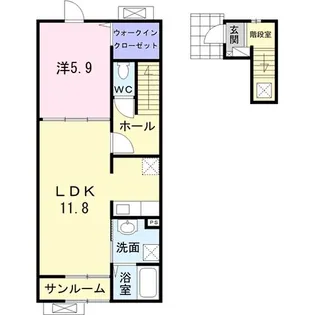 スマイル ミライ【2階】の間取り