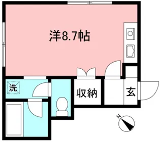 ハープレジデンス【2階】の間取り