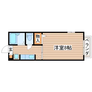 CASA FUJIKO【1階】の間取り