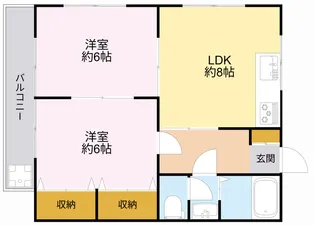 ハイツ・フォーレスト【2階】の間取り