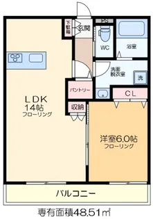 サンフォリアI【1階】の間取り