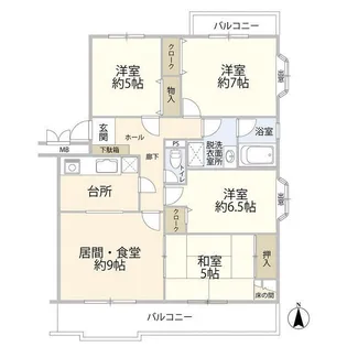 新横浜ニューライフ【5階】の間取り