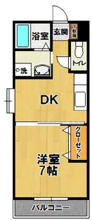 プレジール春日【4階】の間取り