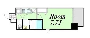 セオリー大阪リバークロス【9階】の間取り