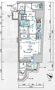 メインステージ横濱弥生町【4階】の間取り