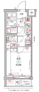 クレヴィスタ横浜大口【4階】の間取り