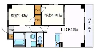 S-FORT鶴舞reale【11階】の間取り