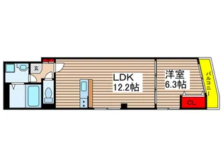 Debonair船橋【3階】の間取り