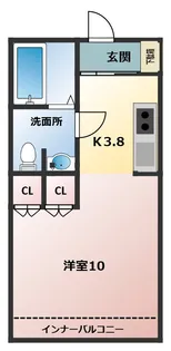 プールトゥ―ジュール【1階】の間取り