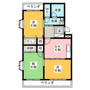トルナーレK【3階】の間取り
