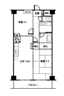 ハイアットプラザ新越谷【3階】の間取り
