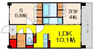 リフレ天満橋【9階】の間取り