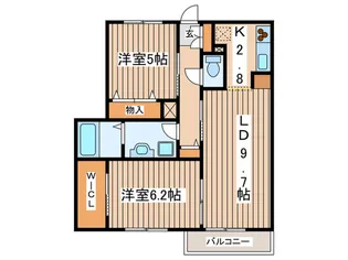 ニュ-ノ-ス弐番館【3階】の間取り