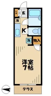 ソレイユ多摩【2階】の間取り