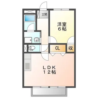 サープラスIIときわ【1階】の間取り