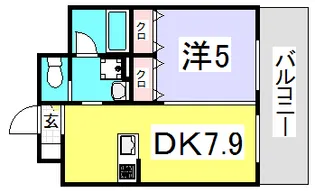 ルミエール草津新町【2階】の間取り