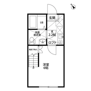 ラ・フロール鶴巻南【2階】の間取り
