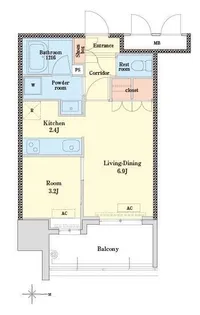 RJRプレシア博多【4階】の間取り