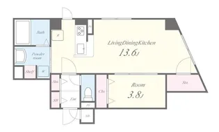 カルペンテリア エッセ【8階】の間取り