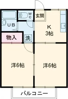 イエローハイツ下妻【1階】の間取り