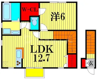PRATERIA【2階】の間取り