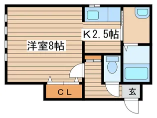 ル・シェル【2階】の間取り