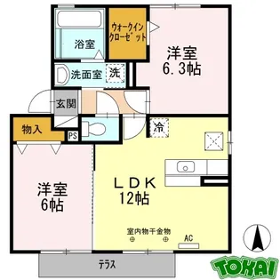 サンフィットスクエア【2階】の間取り