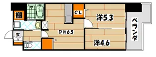 グランエスパシオ浅野【4階】の間取り