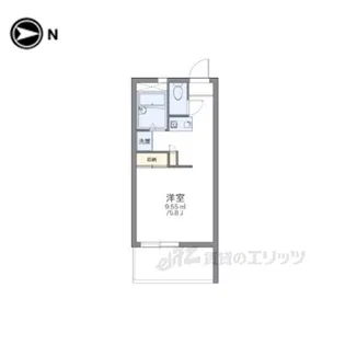 レオパレスEASTFIELD精華【1階】の間取り