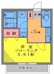 マピエス馬込【2階】の間取り