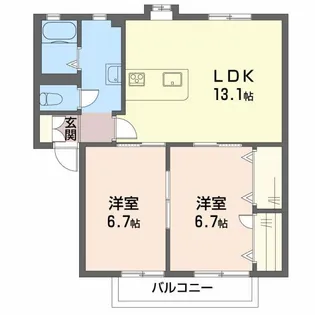 ビラヒスイ【1階】の間取り