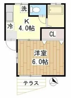 アパートメントのだめ【1階】の間取り