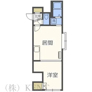 さっけんパレスB【2階】の間取り