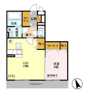 スマイル サンライズ A【1階】の間取り