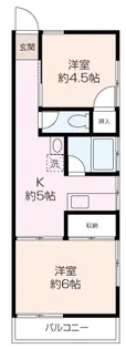 冨士コーポ【2階】の間取り