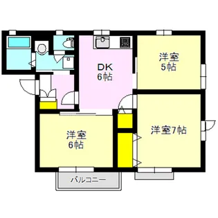 ヴィラージュA棟【2階】の間取り