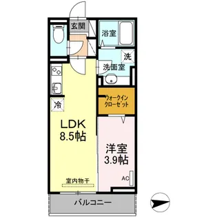 美麗・上町【2階】の間取り