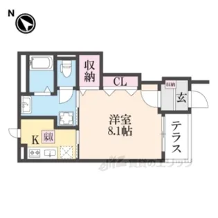 エスペリア【1階】の間取り