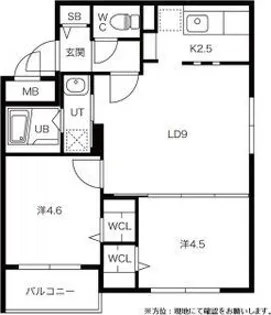 La Vita澄川(ラヴィータ澄川)【4階】の間取り