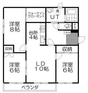 レアル共栄【3階】の間取り