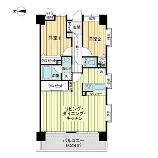 ライオンズマンション北綾瀬第7【5階】の間取り