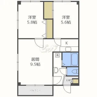 アールデコール11【2階】の間取り