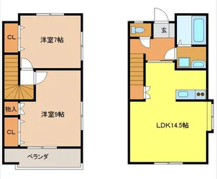 サバトエクレールIII【1階】の間取り