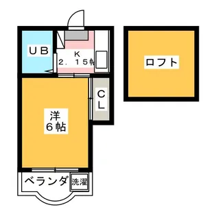 コモード西浜田B棟【1階】の間取り